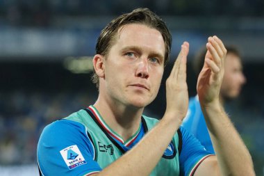 Napoli 'li Piotr Zieliski, Napoli ile Sassuolo arasındaki İtalyan Serie A ligi maçında, Napoli 2, Sassuolo 0, Diego Armando Maradona Stadyumu' nda oynandı.
