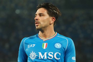 Napoli 'li Giovanni Simeone, Napoli ile Sassuolo arasındaki İtalyan Serie A ligi maçında, Napoli 2, Sassuolo 0, Diego Armando Maradona Stadyumu' nda oynandı..