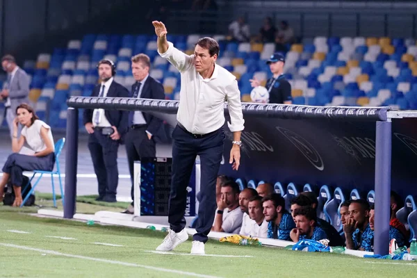 Rudi Garcia Trener Napoli Podczas Meczu Włoskiej Ligi Serie Między — Zdjęcie stockowe
