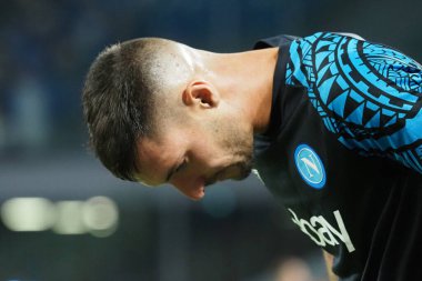 Napoli 'li Matteo Politano oyuncusu, Napoli ile Lazio arasındaki İtalyan Serie A ligi maçında, Napoli 1, Lazio 2, Diego Armando Maradona Stadyumu' nda oynandı..
