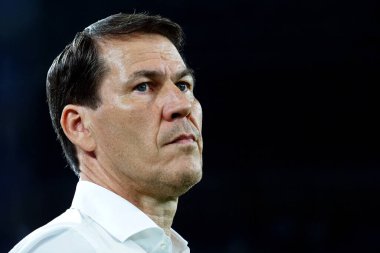 Napoli 'nin Rudi Garcia koçu, Napoli ile Lazio arasındaki İtalya Serie A ligi maçında Diego Armando Maradona Stadyumu' nda oynanan maç, Napoli 1, Lazio 2..