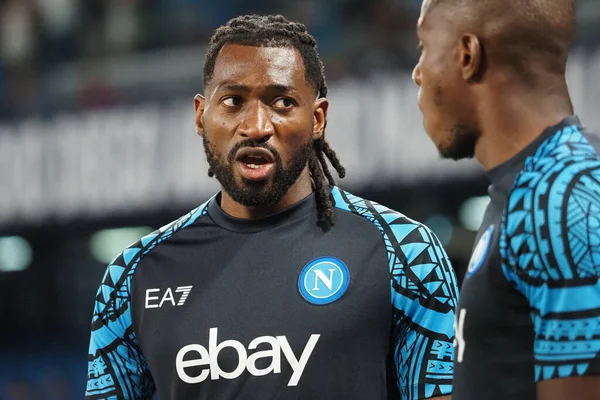 stock image Andr-Frank Zambo Anguissa player of Napoli, during the match of the Italian Serie A league between Napoli vs Lazio  final result, Napoli 1, Lazio 2, match played at the Diego Armando Maradona stadium