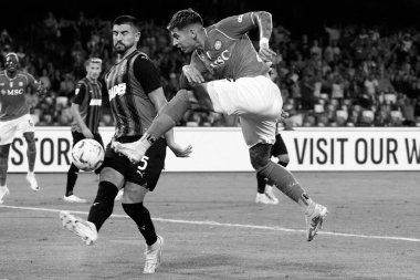 Napoli 'nin Mathas Olivera oyuncusu, Napoli ile Sassuolo arasındaki İtalyan Serie A ligi maçında, Napoli 2, Sassuolo 0, Diego Armando Maradona Stadyumu' nda oynandı.