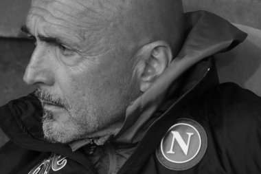 Napoli 'nin Napoli koçu Luciano Spalletti, Napoli - Inter final maçı sırasında Diego Armando Maradona Stadyumu' nda oynandı..