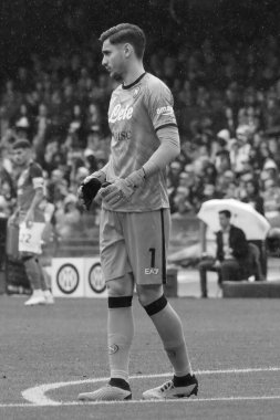 Napoli 'den Alex Meret, İtalya Serie A Ligi maçında Napoli - Inter final maçı, Inter 3, Inter 1, Diego Armando Maradona Stadyumu' nda oynandı..