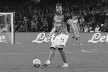 Napoli 'nin Amir Rrahmani oyuncusu, İtalya Serie A Ligi maçında Napoli - Inter final maçı, Napoli 3, Inter 1, Diego Armando Maradona stadyumunda oynandı..