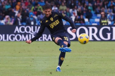 Empoli 'nin Bartosz Bereszyski oyuncusu, İtalya Serie A ligi maçında Napoli - Empoli final maçı, Napoli 0, Empoli 1, Diego Armando Maradona Stadyumu' nda oynandı.