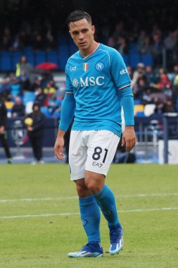 Napoli 'nin oyuncusu, İtalya Serie A Ligi maçında Napoli ve Empoli arasındaki final maçı, Napoli 0, Empoli 1, Diego Armando Maradona Stadyumu' nda oynandı..