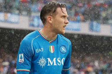 Napoli 'li Piotr Zieliski, İtalya Serie A Ligi maçında Napoli - Empoli 0, Empoli 1, Diego Armando Maradona Stadyumu' nda oynandı.