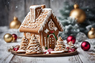 Noel tatlısı, zencefilli panettoni ve küçük evler