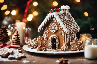 Noel tatlısı, zencefilli panettoni ve küçük evler