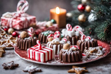 Noel tatlısı, zencefilli panettoni ve küçük evler