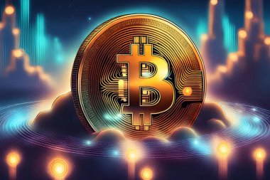 Çizim bitcoin sanal para birimi, ekonomi. Sanal Monte 2008 'in sonunda doğdu