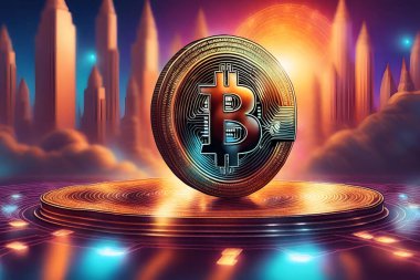 Çizim bitcoin sanal para birimi, ekonomi. Sanal Monte 2008 'in sonunda doğdu