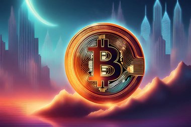 Çizim bitcoin sanal para birimi, ekonomi. Sanal Monte 2008 'in sonunda doğdu