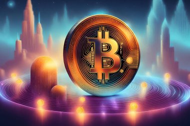 Çizim bitcoin sanal para birimi, ekonomi. Sanal Monte 2008 'in sonunda doğdu