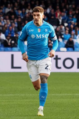 Napoli 'den Giovanni Di Lorenzo, Napoli ile Hellas Verona arasındaki İtalyan Serie A ligi maçında, Napoli 2, Hellas Verona 1, Diego Armando Maradona Stadyumu' nda oynandı..