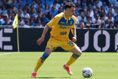 Nadir Zortea player of Frosinone, during the match of the Italian Serie A league between Napoli vs Frosinone final result, Napoli 2, Frosinone 2, match played at the Diego Armando Maradona stadium. clipart