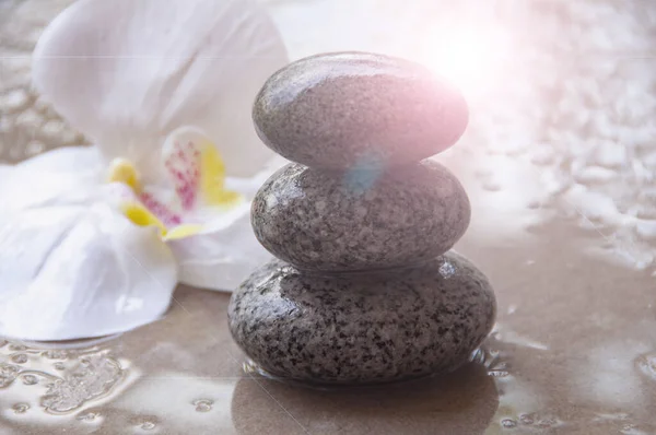Zen Kövek Testreszabható Helyet Szövegnek Egészség Életkoncepció Másolás — Stock Fotó