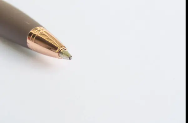 Sluiten Van Pen Met Aanpasbare Ruimte Voor Tekst Ideeën — Stockfoto