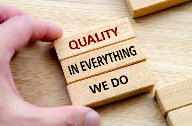 Yaptığımız her şeyde kalite ellerimizin tuttuğu metinler, güvenimizi, değerimizi ve memnuniyetimizi korumak için yaptığımız her şeyde kalite söz vermektir..