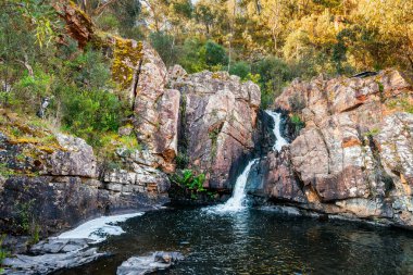 MacKenzie Waterfall first cascade in Grampians on a day, River Gorge, Victoria, Australia. clipart