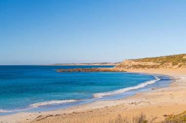 Günbatımında Shell Beach, Yorke Yarımadası, Innes Ulusal Parkı, Güney Avustralya