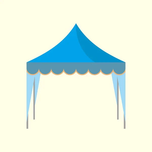 Promosyon pazarlama pazarı etkinliği tepe örtüsü çadırlı taşınabilir vektör resimlemesi