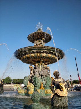 Fountain at Place de la Concorde in Paris, France