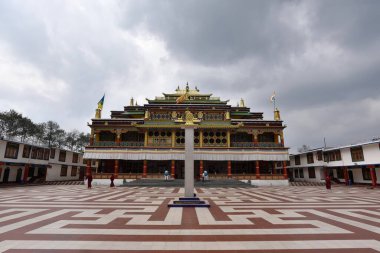 Ralang Monastery in South Sikkim, India has an extensive collection of paintings and thangkas. It is around 6 km from Ravangla.