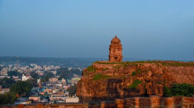 Lower Shivalaya temple in Badami, Karnataka built during the reign of the Chalukya dynasty.