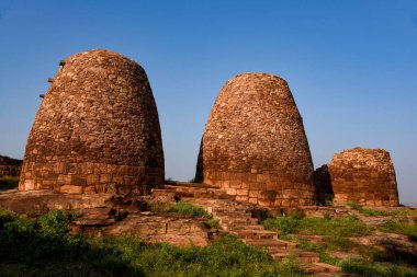Granaries on Badami Fort which was built by Chalukya king Pulakeshin I