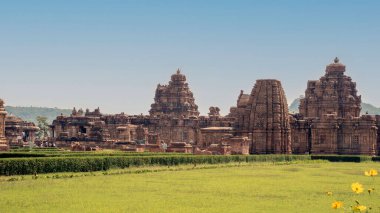 'Pattadakal, also called Raktapura,is a complex of Hindu temples built by the Chalukya Dynasty and are a UNESCO World Heritage site.