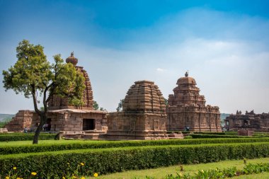 'Pattadakal, also called Raktapura,is a complex of Hindu temples built by the Chalukya Dynasty and are a UNESCO World Heritage site.