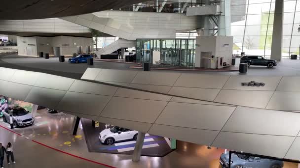 Bmw Welt Combined Exhibition Delivery Adventure Museum Event Venue Located — Stock Video