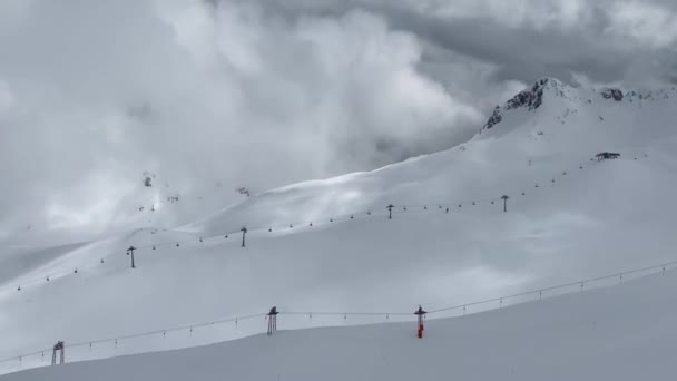 Área Esqui Zugspitze Montanha Mais Alta Alemanha Alemanha Baviera Oberbayern — Vídeo de Stock