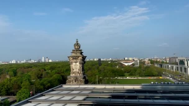View Surroundings Dome Reichstag Berlin Germany — Stock Video