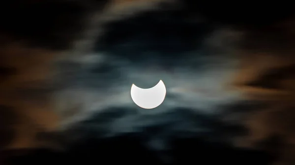 October 2022 Solar Eclipse Bucharest — Stock Photo, Image