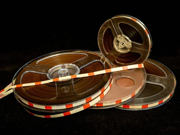 magnetic tape rolls for a tape recorder