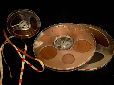 Bir teyp için manyetik teyp ruloları