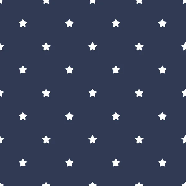 Monochrome Seamless Pattern White Stars White Background — Stock Vector