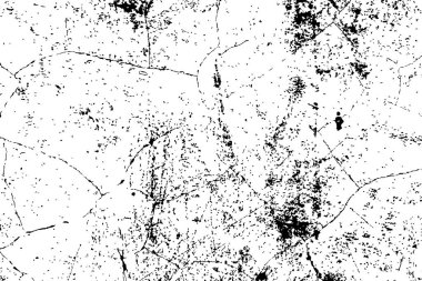 Grunge 'un sıkıntılı dokusu beyaz arka planda izole edilmiş. Stok vektör illüstrasyonu