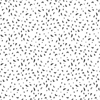 Beyaz arkaplanda siyah noktalar olan küçük, pürüzsüz bir desen