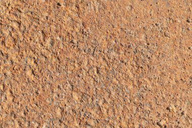 Paslı metal kahverengi yakın çekim dokusu. Grunge duvar arkaplanı.