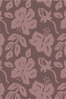 Poster ya da kart tasarımı için mürekkep fırçası soyut çiçek deseni. Sosyal medya ya da duvar sanatı için minimalist karalama doğa arka planı. Vektör illüstrasyonu.