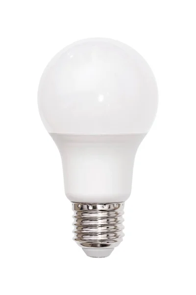Energy Saving Light Bulb Isolated White Background E27 Stock Photo
