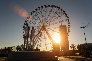 BATUMI, GEORGIA - 20 Nisan 2022: Gürcistan 'ın Batumi kentinde bulunan Tamara Kvesitadze' nin 