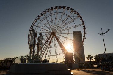 BATUMI, GEORGIA - 20 Nisan 2022: Gürcistan 'ın Batumi kentinde bulunan Tamara Kvesitadze' nin 