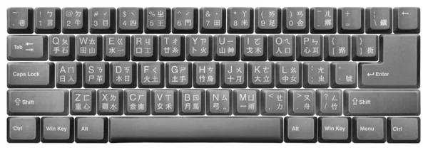 China Qwerty Keyboard Smart Meaning Clicking Key Letter Initiates Algorithm Obraz Stockowy