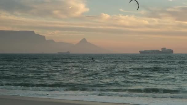 Vrachtschip Haven Van Kaapstad Klaar Met Laden Klaar Haar Handelsroute — Stockvideo